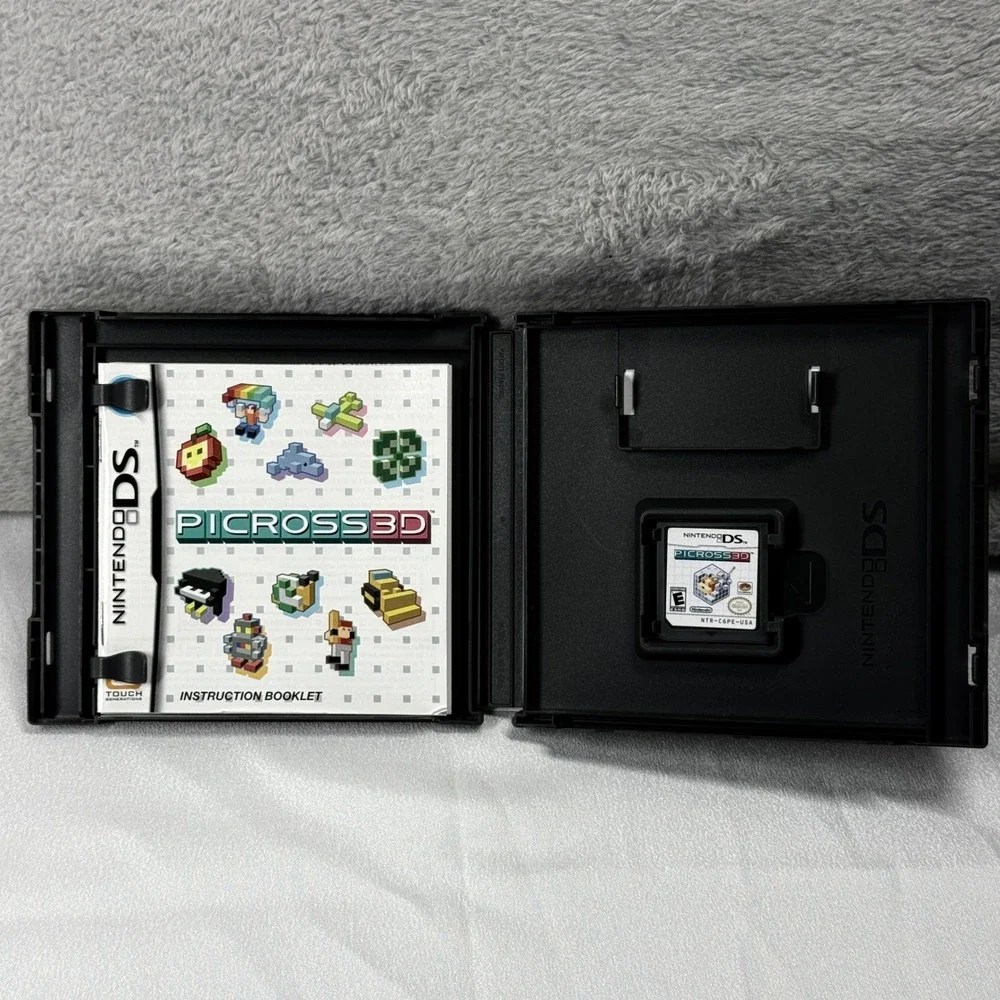 Nintendo Picross 3D Video Game Multi Puzzle CIB DS Logic Brainteaser